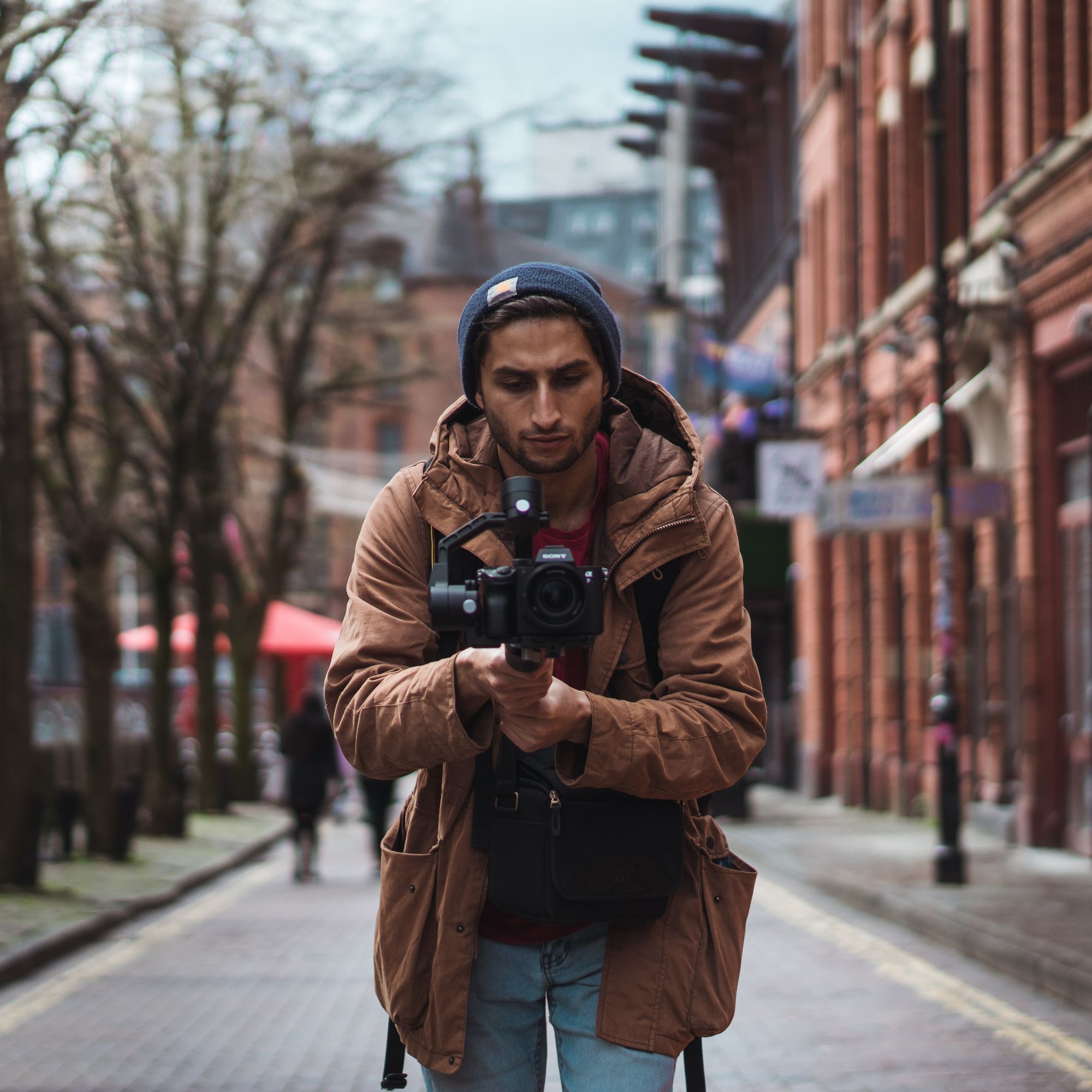 Photographer on Canal Street in Manchester