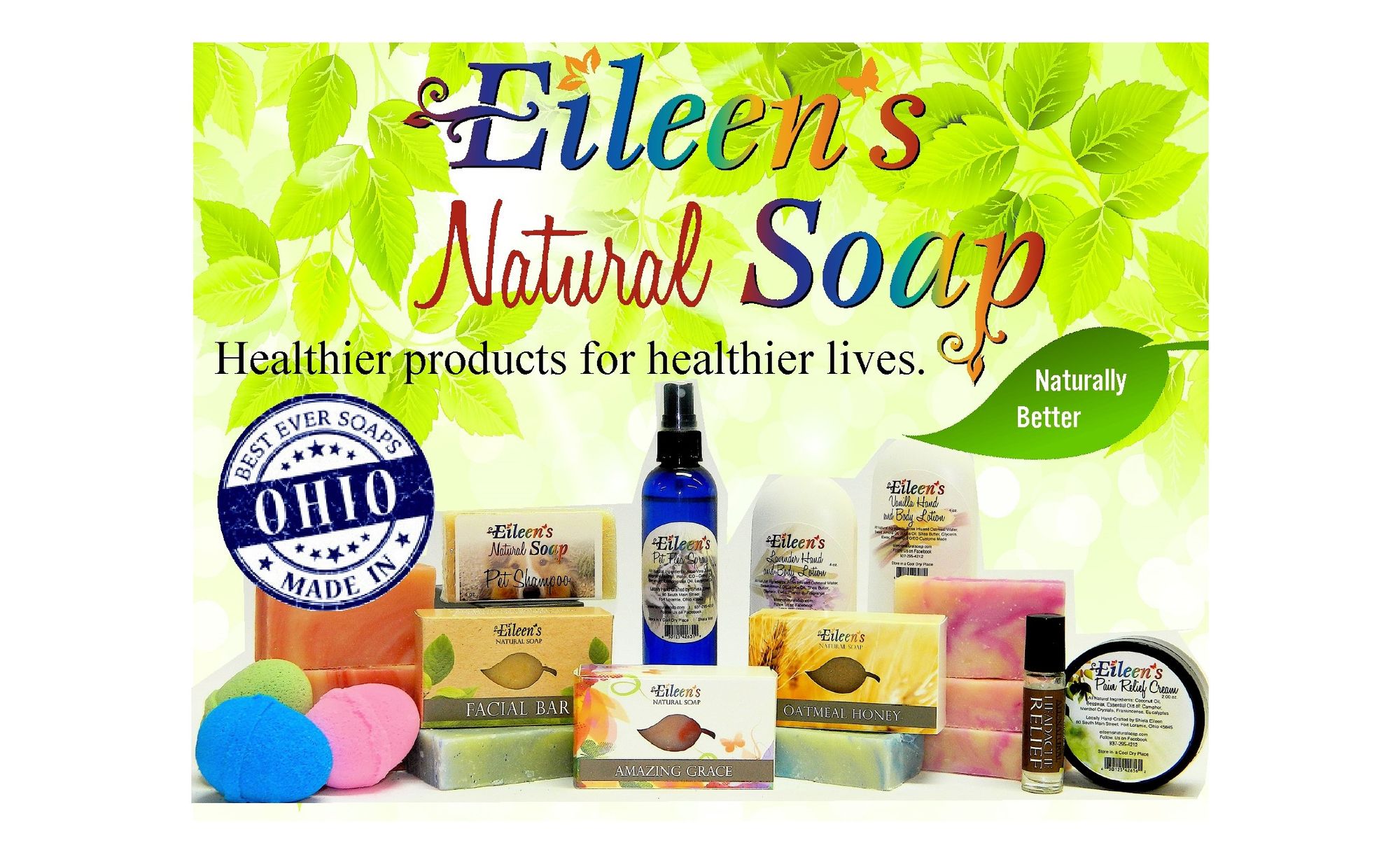 Healthier Products for Healthier Lives - Eileen's Natural Soap