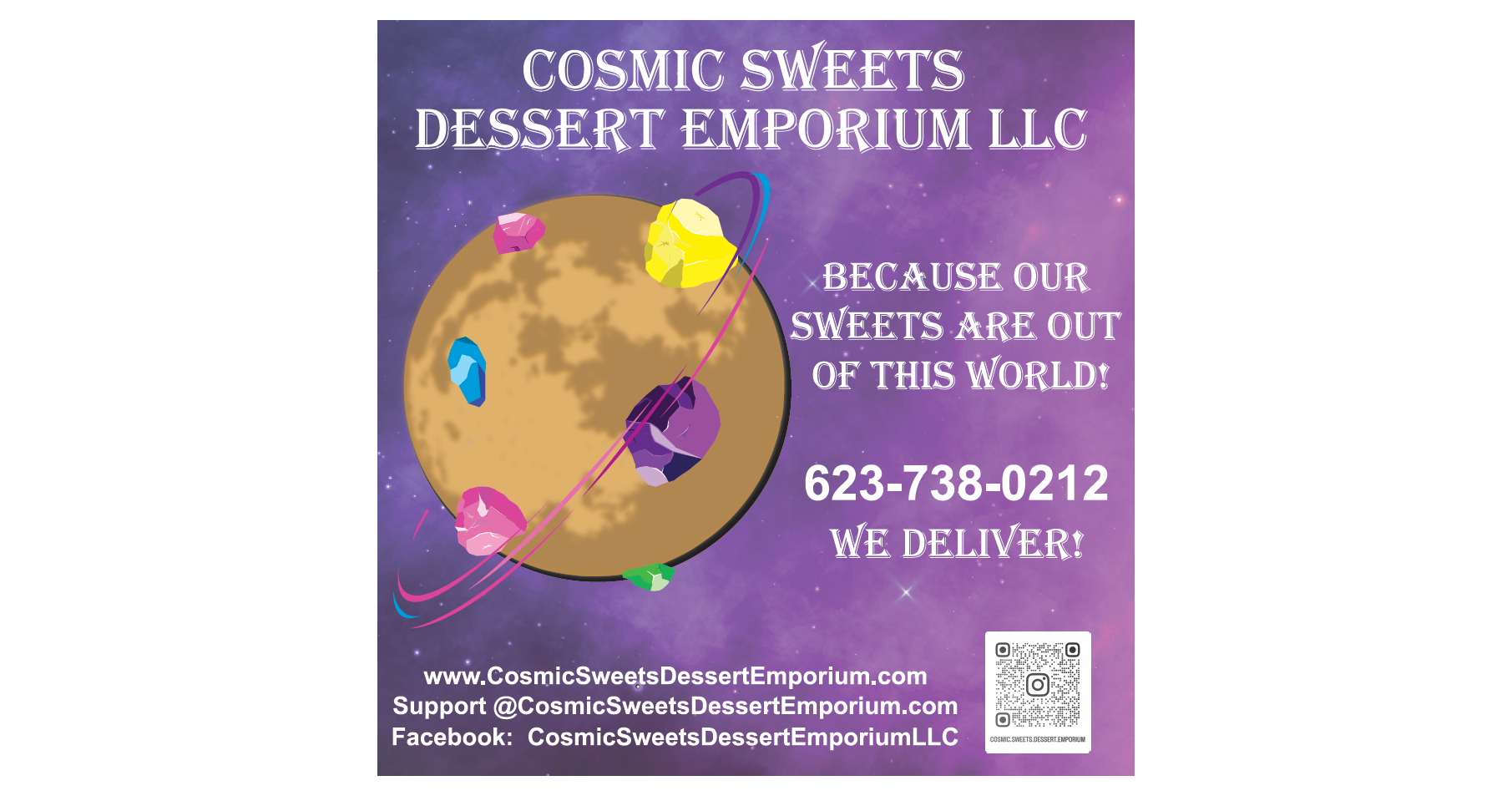 Out of This World Sweets - Cosmic Sweets Dessert Emporium