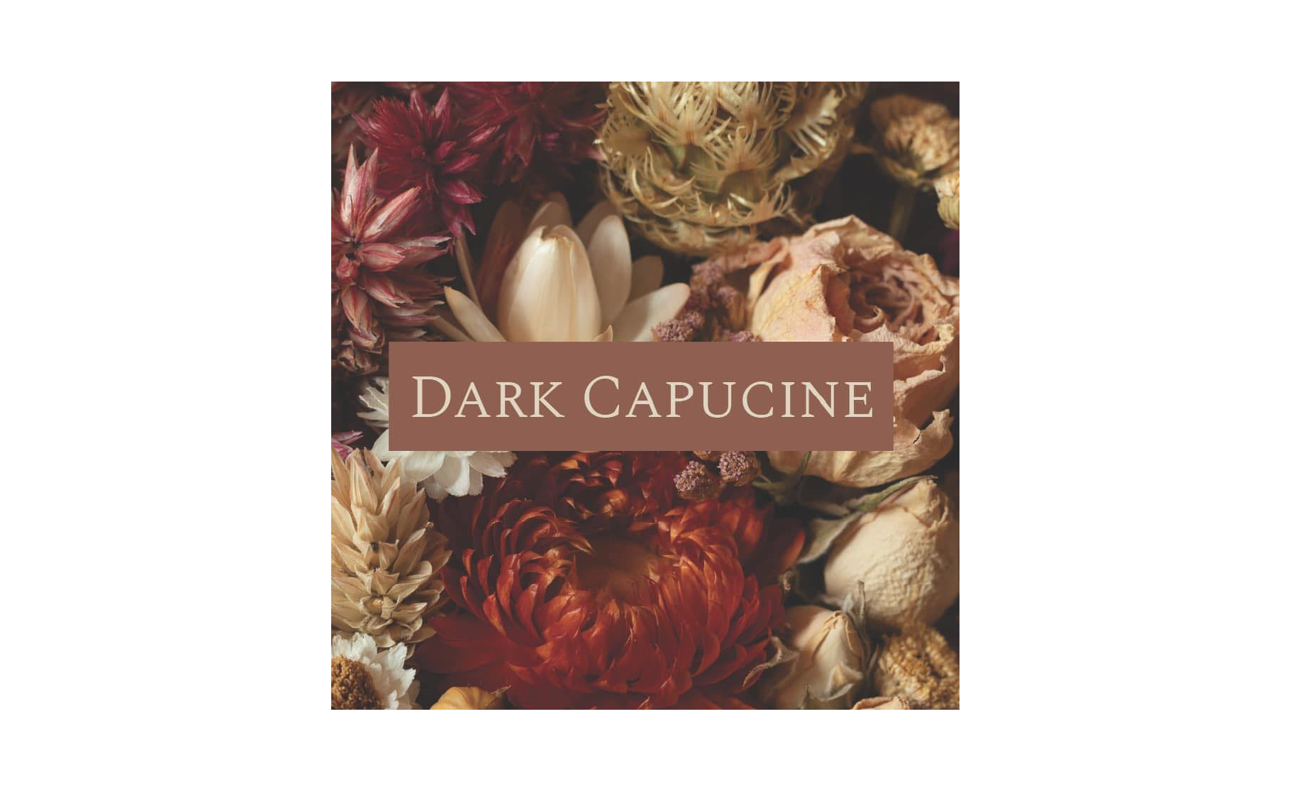 Poetic and Delicate Handmade Creations - Dark Capucine